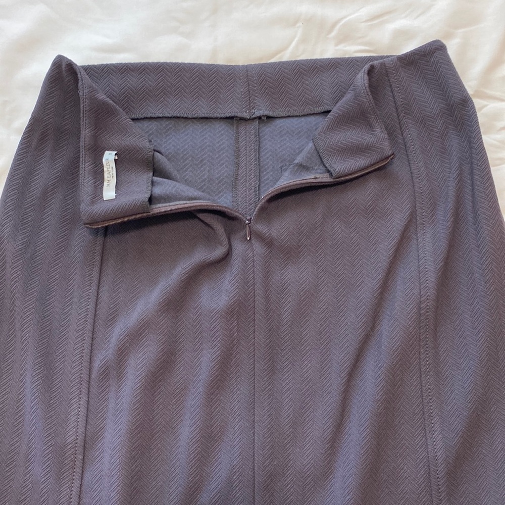 MM LAFLEUR Chevron Stripe Purple Fig Greenpoint Pencil Skirt Size 10 - Picture 6 of 6
